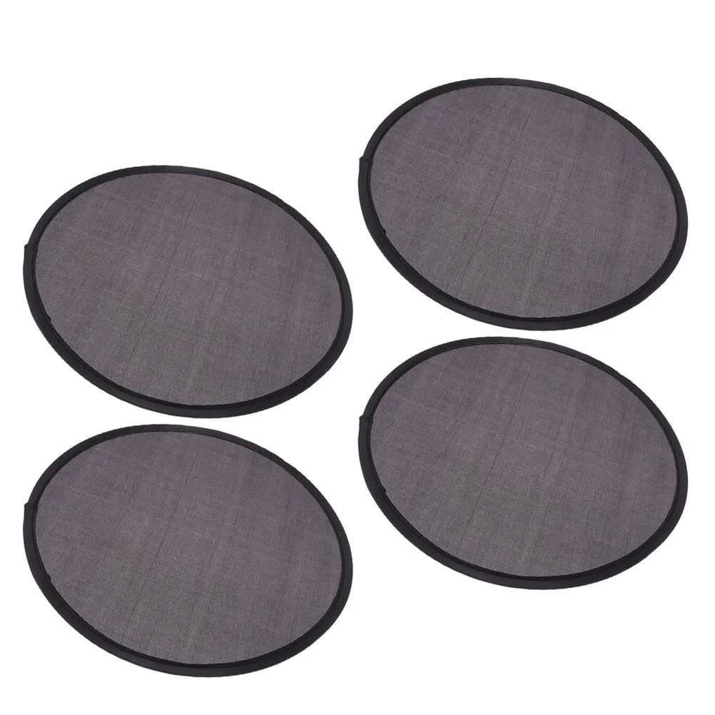 

4Pcs Convenient Foldable Fans for Travel Outdoor Activities Elegant Romantic Style Long Lasting and Versatile Round Hand Fan