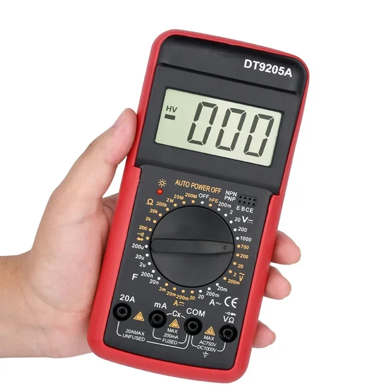 9205A multimeter digital maintenance electrician highprecision intelligent anti-burn multifunction multimeter automatic shutdown