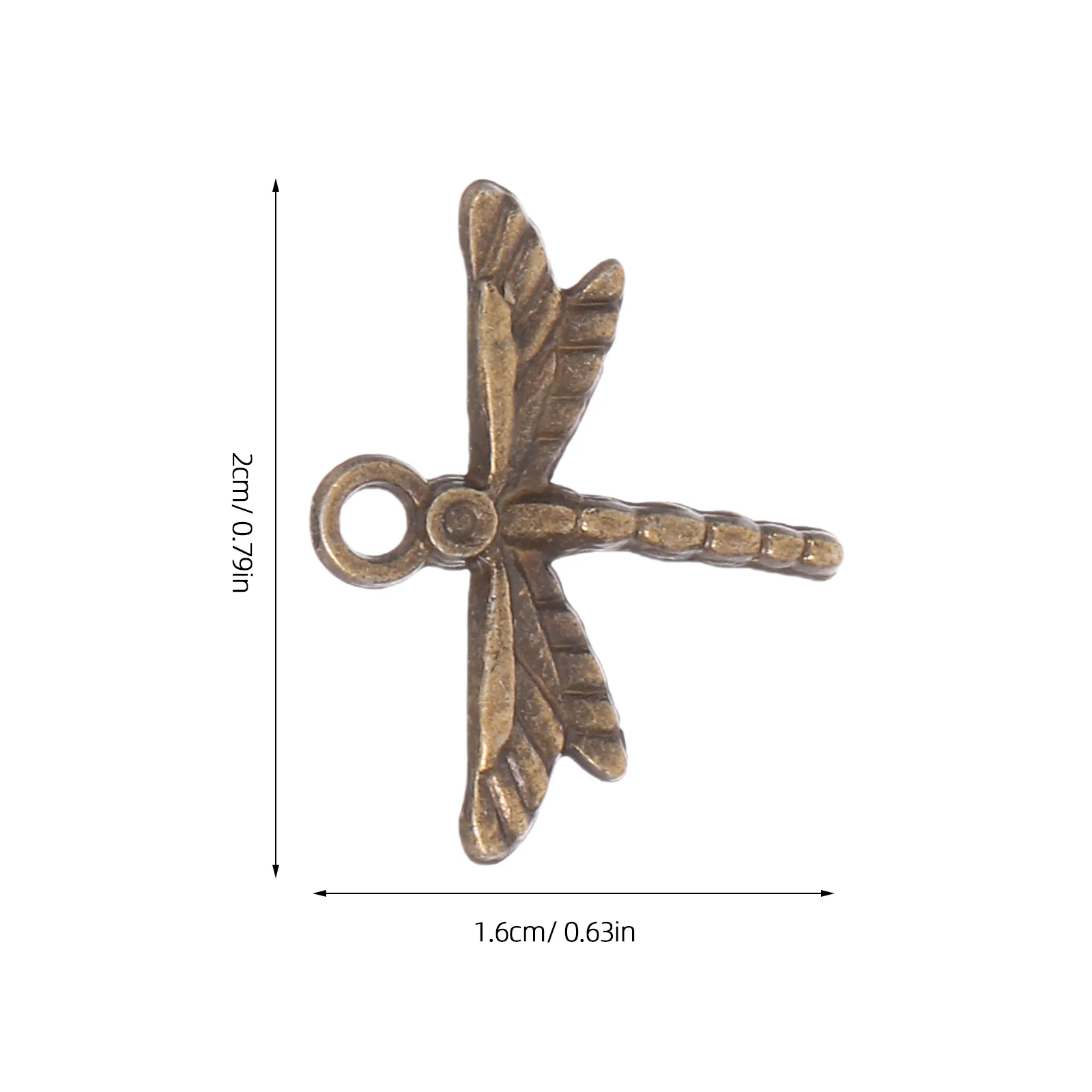 120Pcs Dragonfly Charms Vintage Alloy Pendant Jewelry Findings for DIY Necklace Earrings Bracelet Crafting