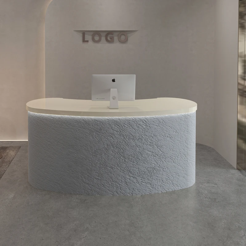 Designer Modern Reception Desk with Storage Cabinets for Business Office Front Lobby Furniture Hotel Check In Counter