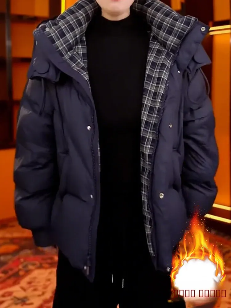 

Sli ort Plu Lined Thiened Women's down Jaet Winter Warm Streetwear Korean Sle Commute Bunting Element Coat