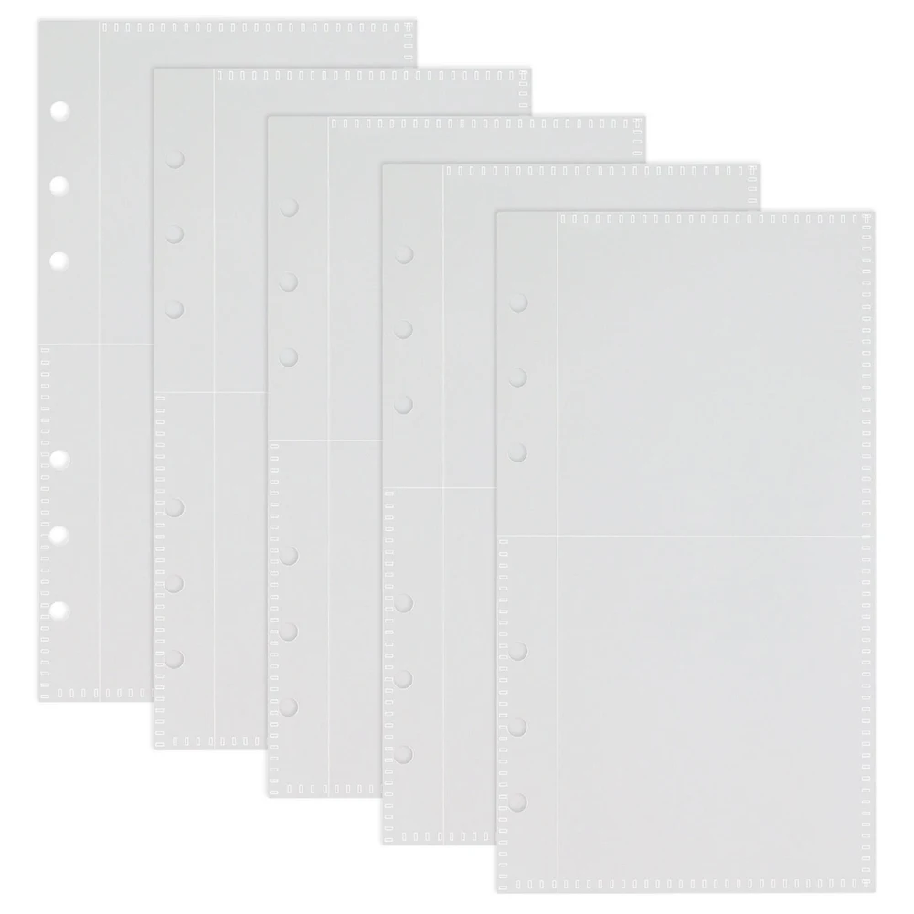 A6 الأرجواني شفافة فضفاضة ورقة PP حقيبة الإيصالات النقدية حقيبة التخزين تخطيط الميزانية المالية الخاصة الإبداعية مكتب القرطاسية #5