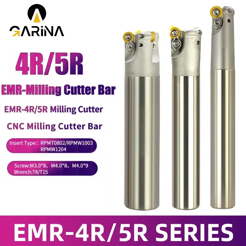 

1PCS EMR Milling Cutter Rod Anti-vibration EMR-4R and EMR-5R Round Head CNC Machine Tools Milling Cutter Rod