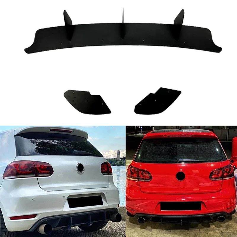 1 Set Car Tail Lip Rear Spoiler Rear Blade Windjammer Conversion For VW Golf 6 GTI Golf MK6 GTI 2009-2013