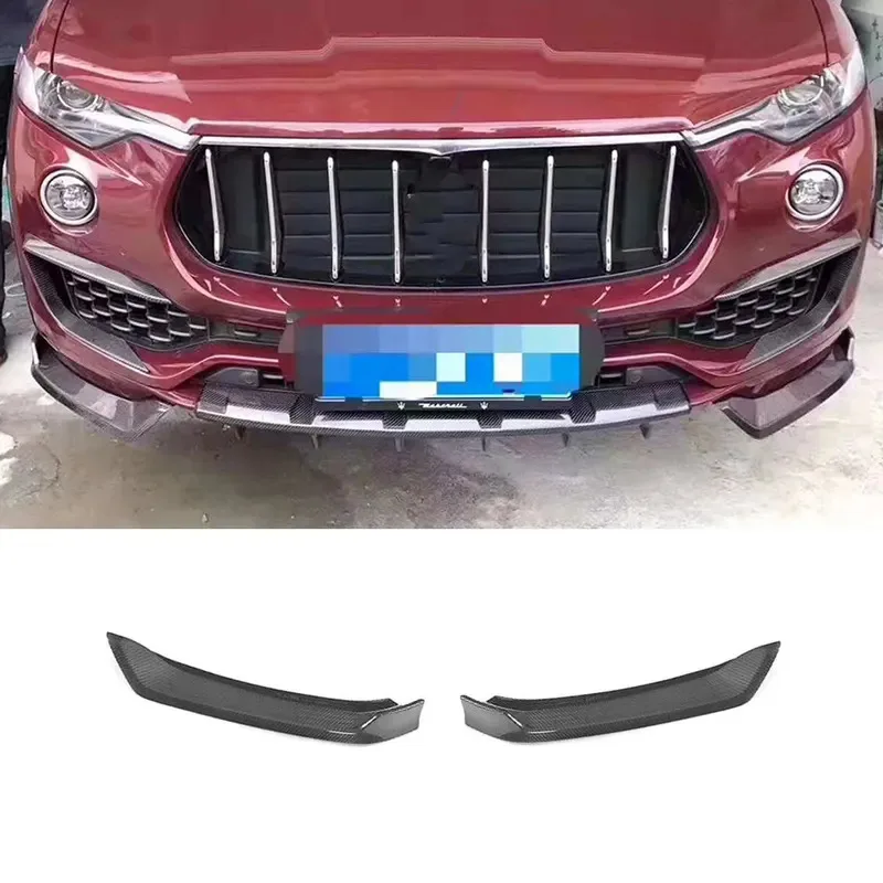 Car Front Bumper Lip Rear Spoiler Air Vent Trims For  Levante Sedan 2016-2019 Rear Diffuser Body Kits Accessories