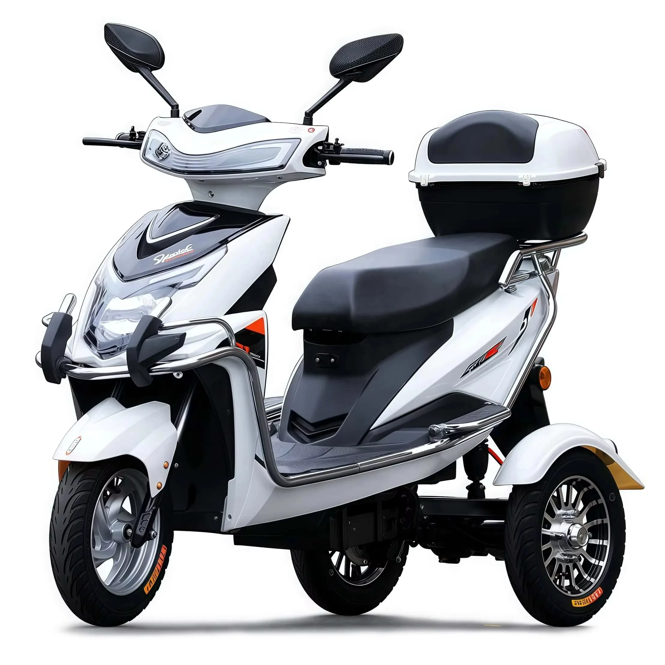 Electric Three Wheels Scooter 60V ElectricTrik 1500W Cargo Tricycle E-tricycle 72V Electric Tricycles Open Bady Moto Electrica