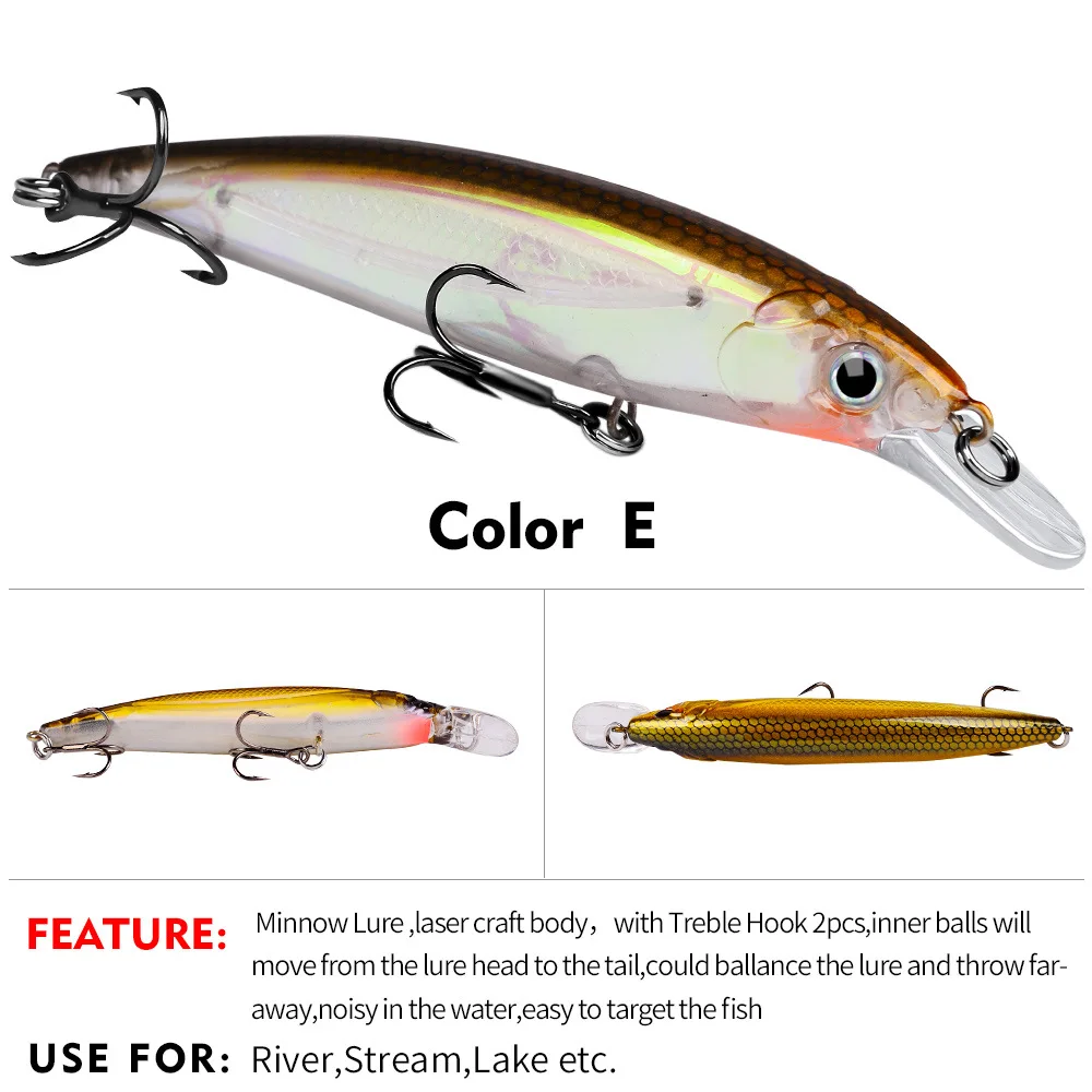 e minnow fishing lure Moonshine Shiver Minnows #3 / Bad Toad Shiver sharp belly hook plus single tail hook #2 hook size Minnow Fishing Lure 7g/9cm 14g/11cm