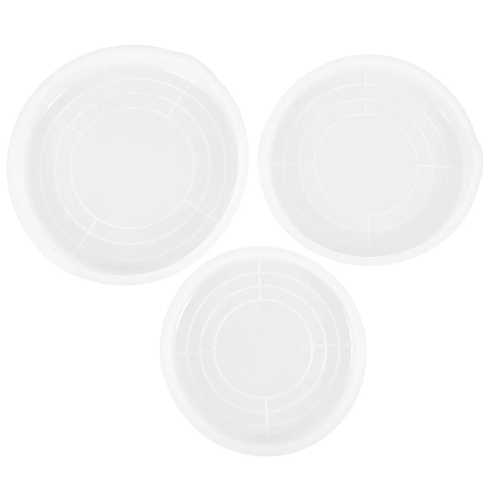 3Pcs Universal Plastic Bowl Lid Anti-Splash Freshness Cover for Mixing Bowls Kitchen Baking Cooking Food Storage Dishwashing