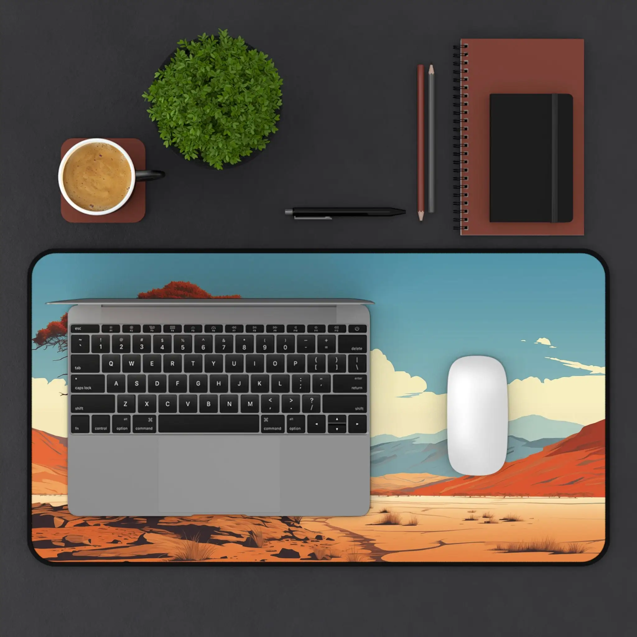Desert Landscape Mouse Pad, Non-slip Waterproof Mouse Pad, Office Gaming Desk Decoration Mat, Is The Perfect Gift for Friends.