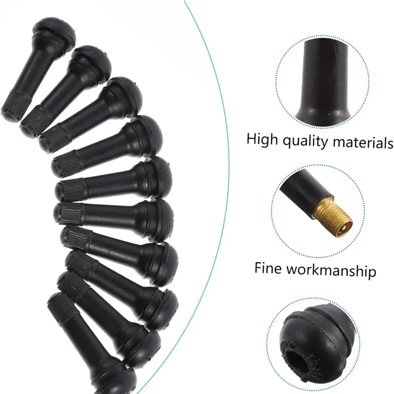 

Tubeless Valve Tire Stem Car Replacement Tire Valve Stem Cap Tire Cap 10pcs