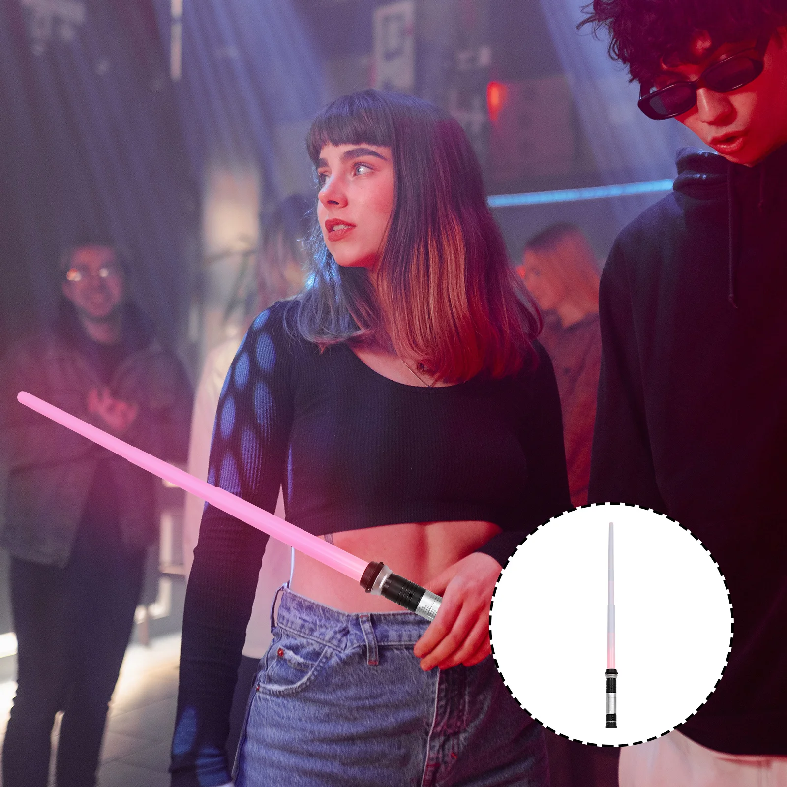 Luminous Sword Plaything for Children Exquisitely Made Retractable Fun Light Up Outdoor Travel Entertainment Glowing Sword Kids