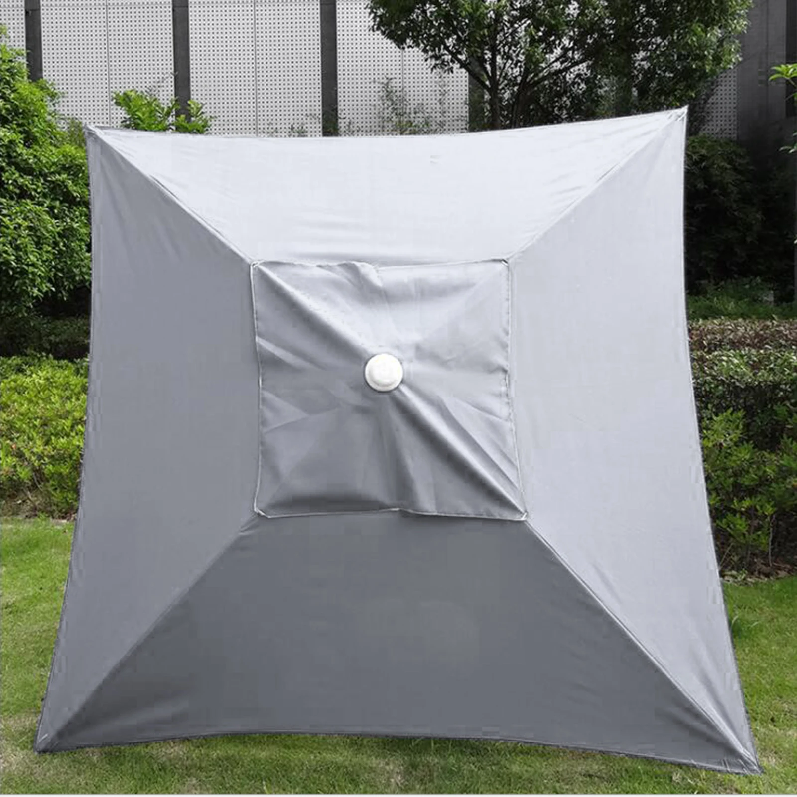 Parasol impermeable sin soporte para exteriores, cubierta de sombrilla para jardín, Patio, plátano, 2x2m