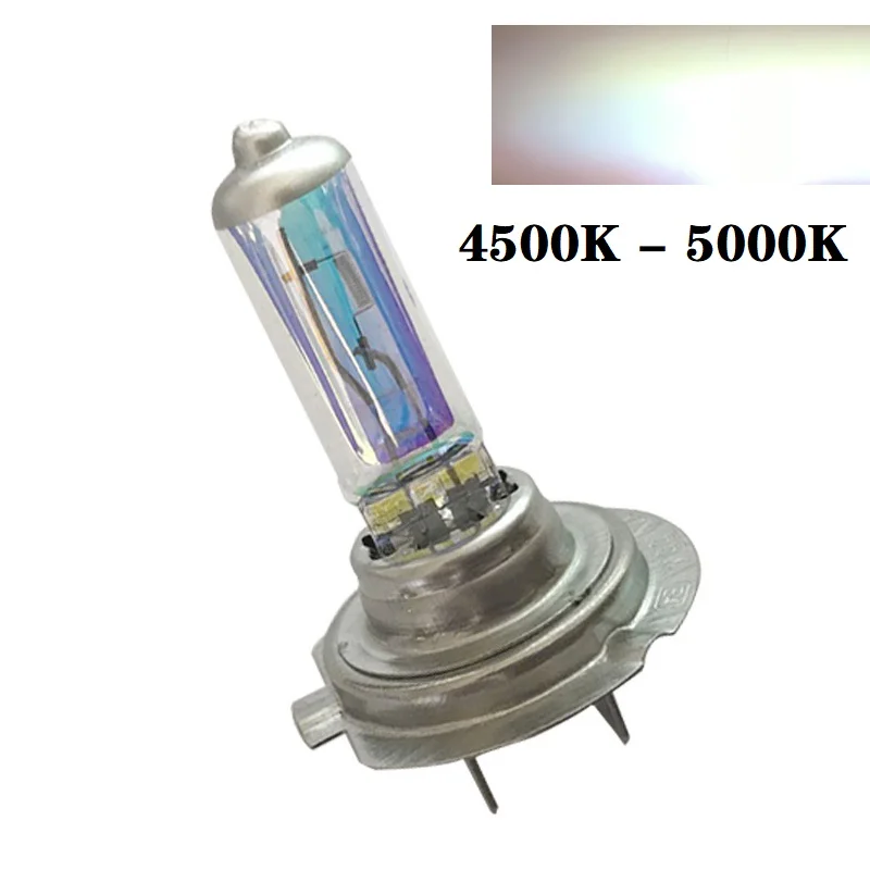 2pcs 6000k Super Bright White H7 Halogen Bulb 12V Car HeadLight Bulb h7 55w 100w Halogen Lamp Car HeadLight Replacement Bulb