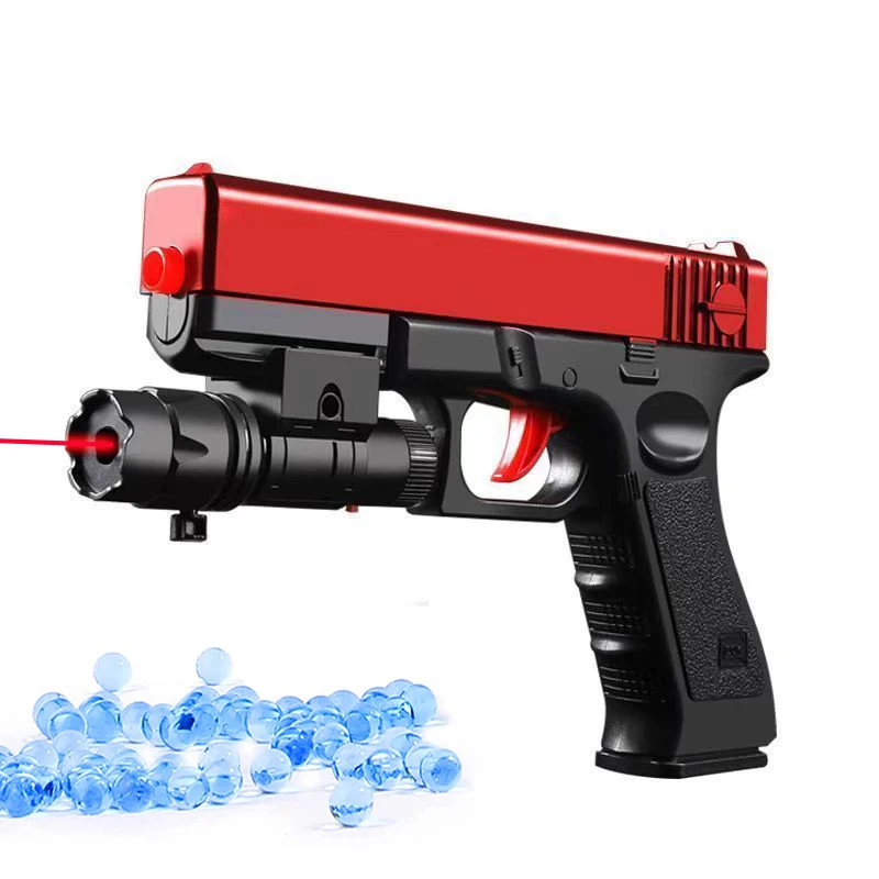 G17 Water Bullet Toy Gun Manual Pistol Gel Ball Airsoft Launcher CS Shooting Games Weapons for Kids Boys Gift