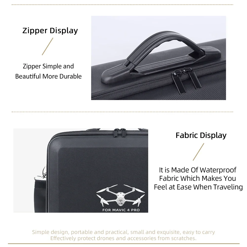 

Carrying Case Bag Suitable for DJI Mavic 4 Pro Organizer Bag for RC PRO2 Storage Box Travel Protective Bag Drone Accessories