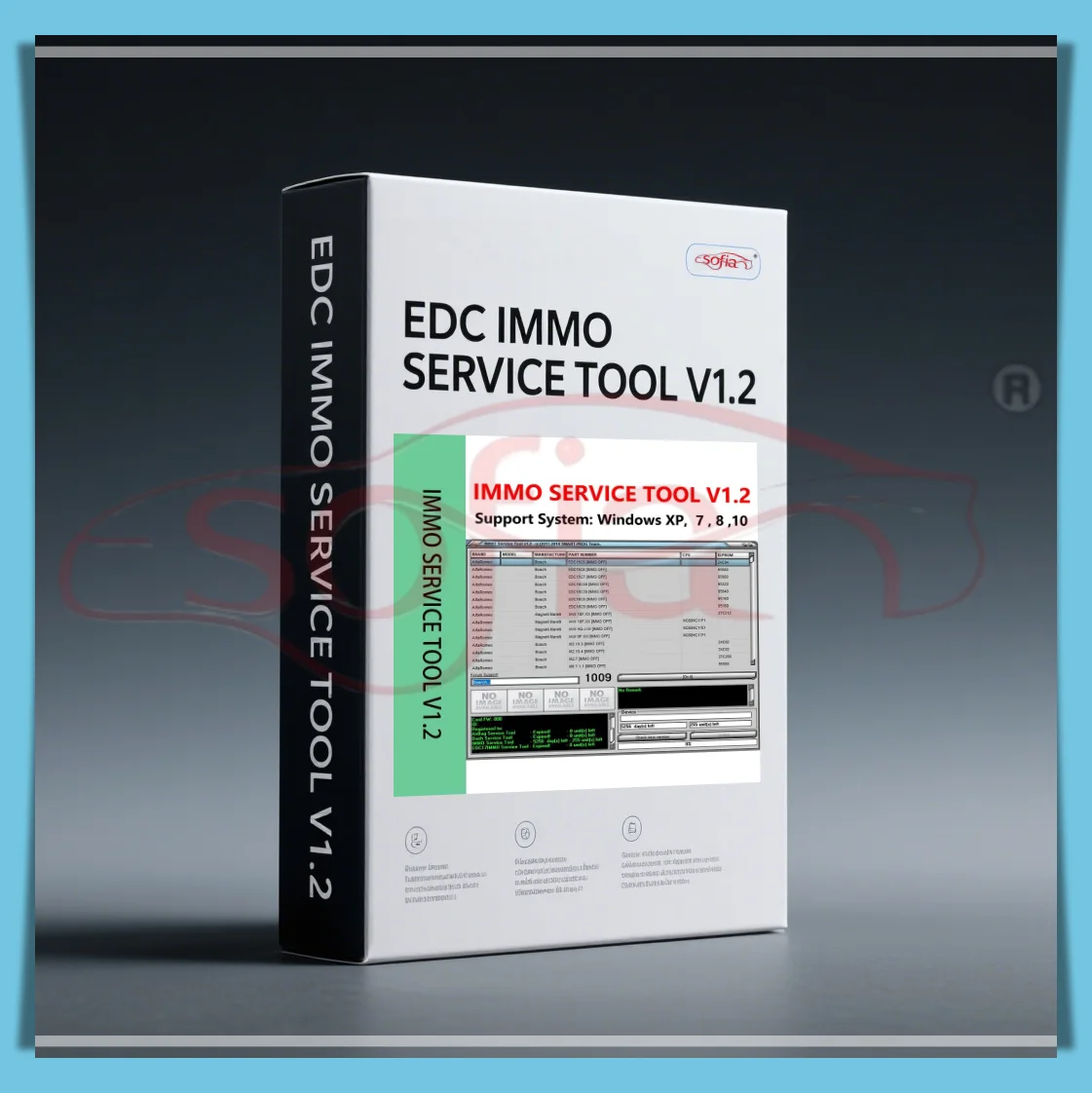 

Latest IMMO ERVICE TooL V1.2 service tool, car diagnostic software, PIN code and IMMO description 2025 double penetration