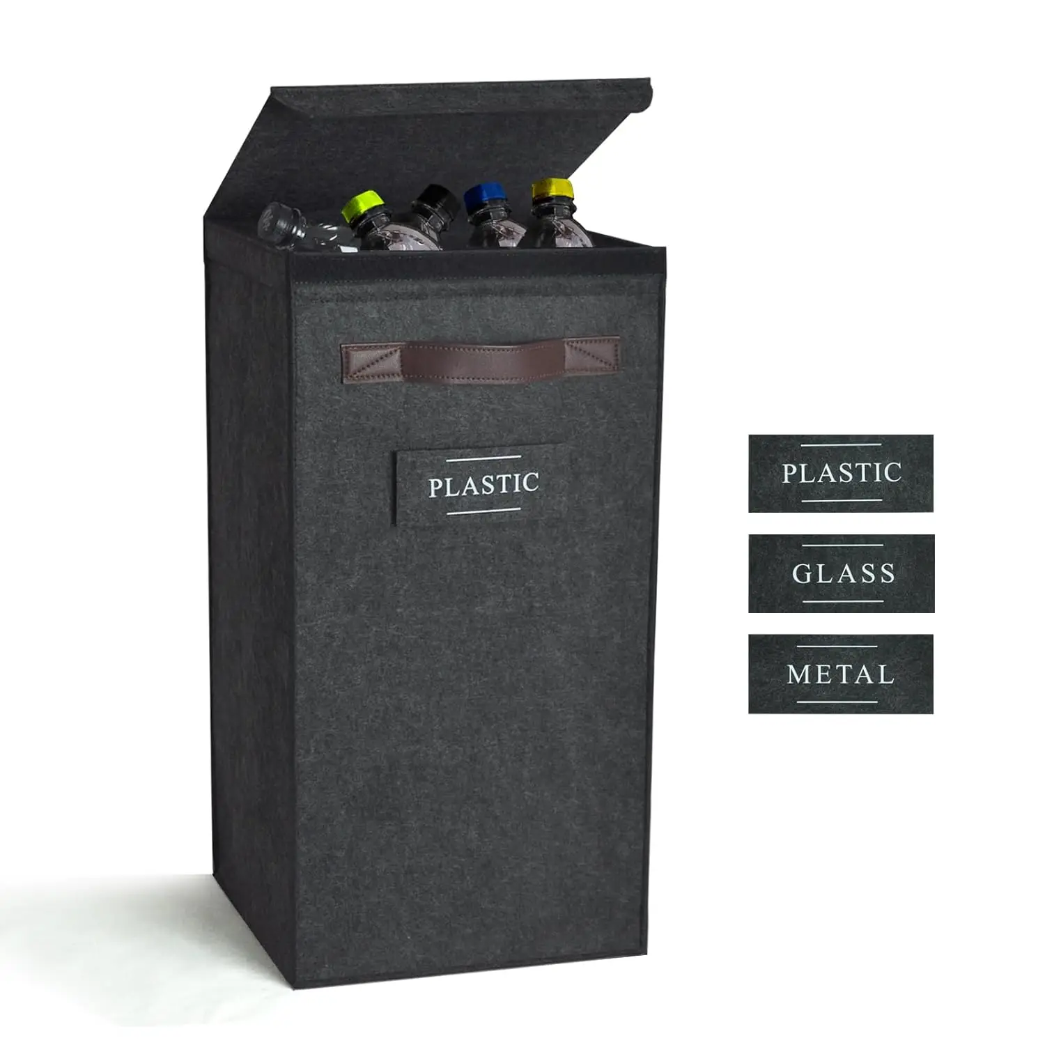 

Recycling Bin for Kitchen 13 Gallon, Indoor Recycle Bin with Lid, 50L Recycle Trash Can, Large