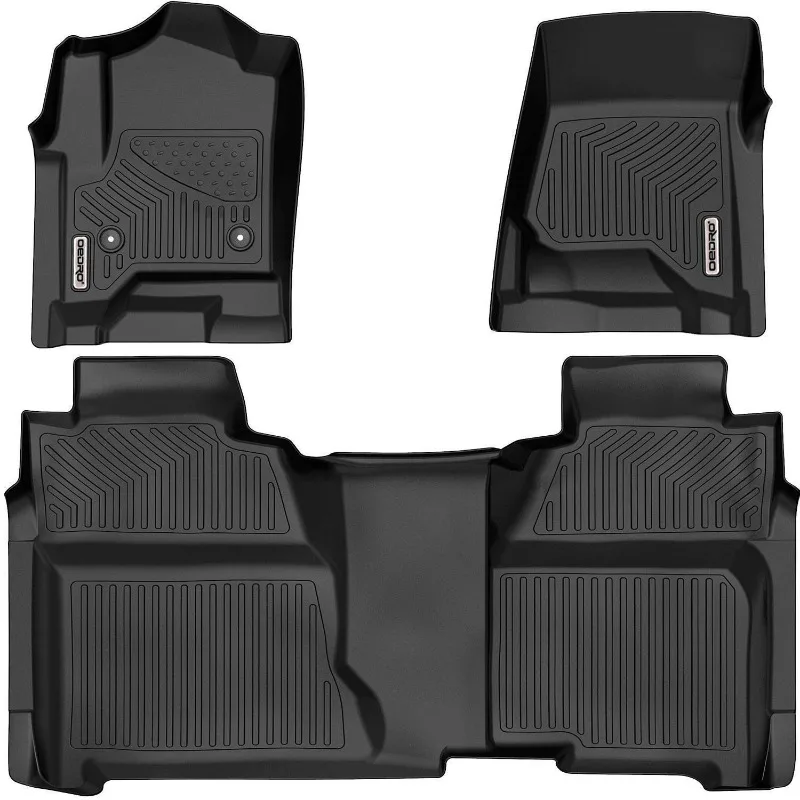 

TPE Floor Mats Liners for 2015-2018 Silverado Sierra 1500 2500HD 3500HD Crew Cab United States