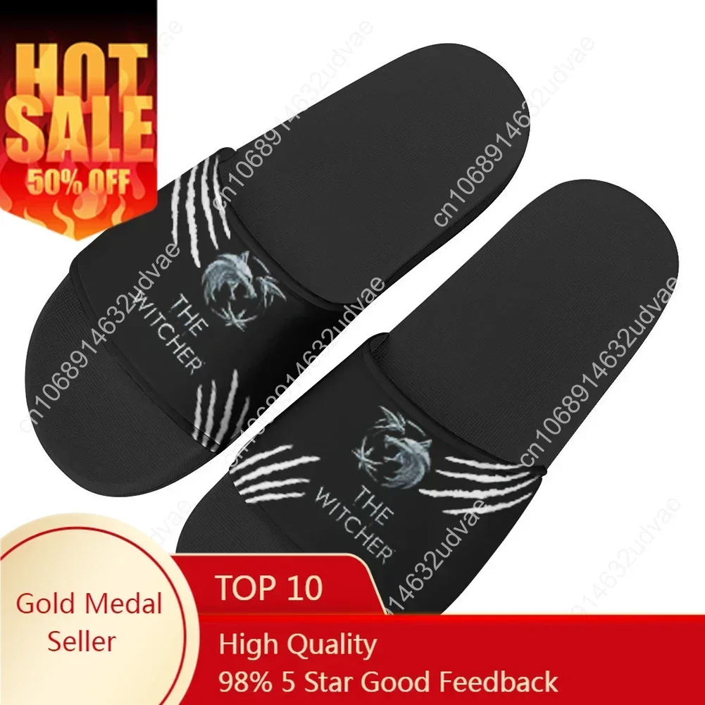 

Witcher Slippers Home The Movie Water Shoes Men Women Teenagers Bathroom Beach Pool Sandals Custom Summer Slipper
