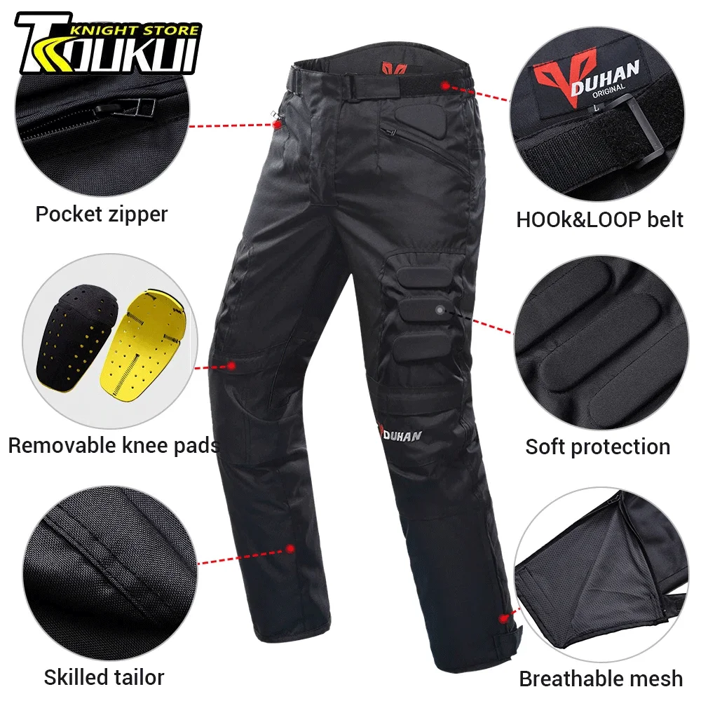 

Motorcycle Pants Wear-Resistant Anti-Fall Motorcycle Protection Equipment Waterproof And Warm Motocross Pants For Winter M-2XL