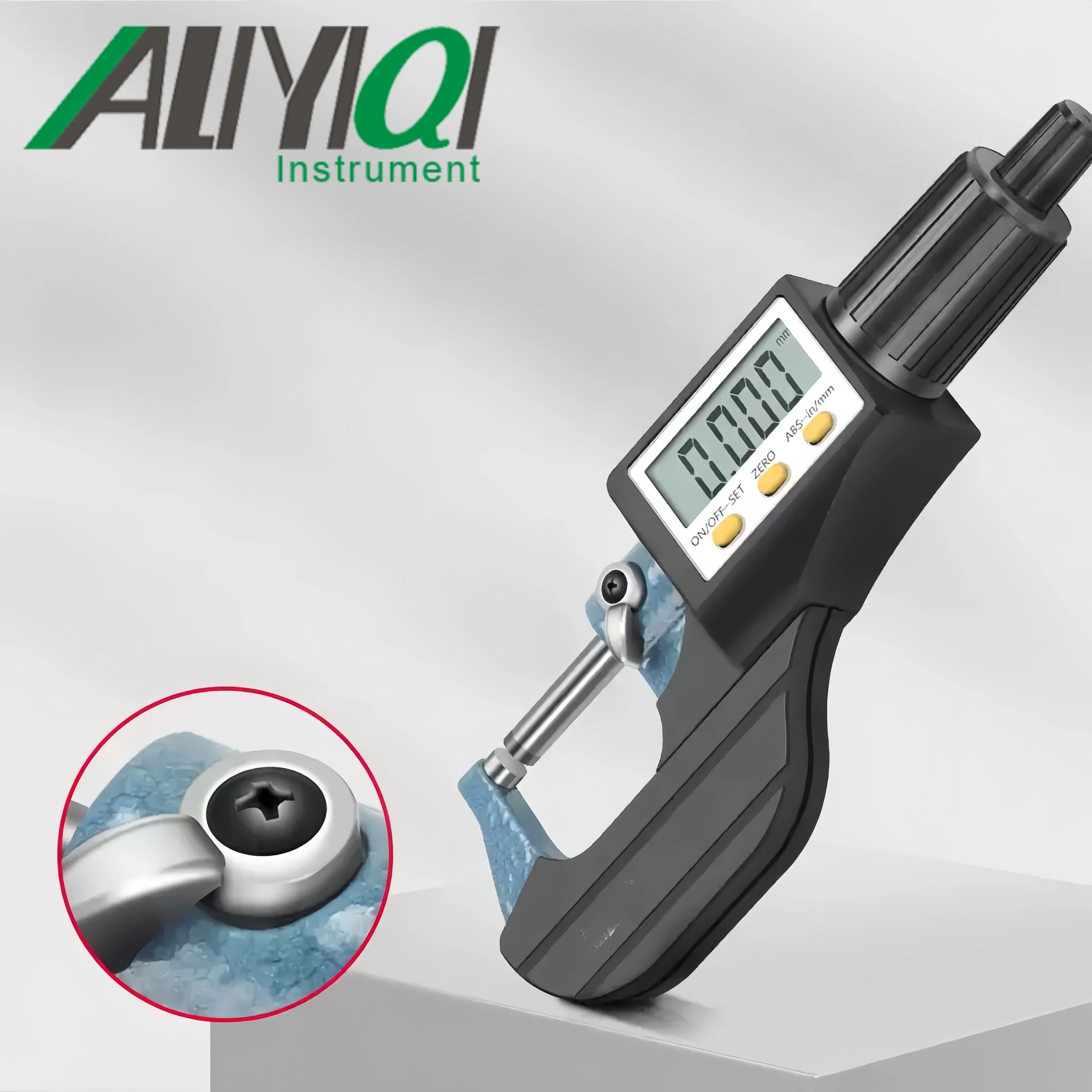 25-50 0.001mm Tube Digital Electronic Outside Micrometer Extra Large LCD Screen  Measuring Tools