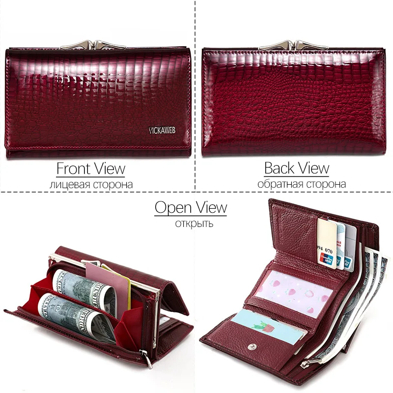 Free Gift Women Genuine Leather Short Wallet Female Fashion Purses Ladies Alligator Hasp & Zipper Small Coin Bag AE2155