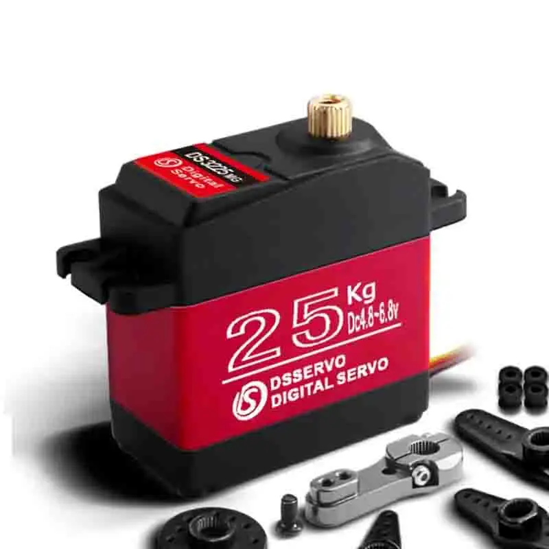 DSSERVO DS3225 25KG 180度メタルギア高トルク防水デジタルサーボ 飛行機ロボットカーRCパーツ用