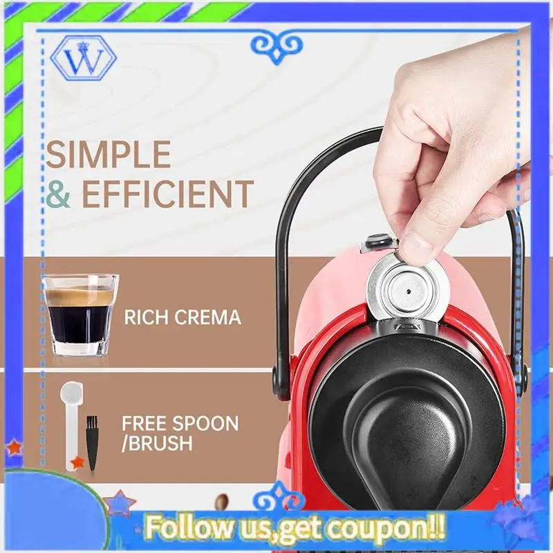 

Простой в использовании многоразовый тампер для кофейных капсул для Nespresso, многоразовая замена кофейных капсул для кофеварки Barista Espresso