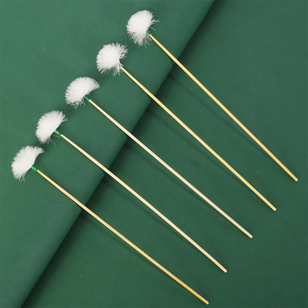 

8Pcs Bamboo Handle Goose Earwax Cleaners Portable Professional Wax Removers Convenient Ear Pickers Ear Care