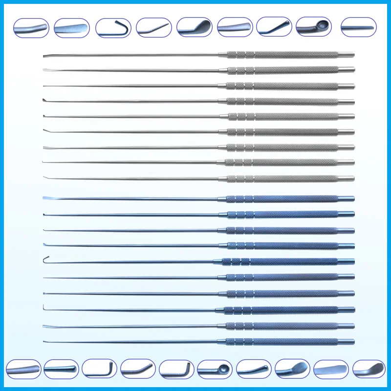 

Micro Nerve Instrument Micro Curette 215mm Nerve Hook Vessel Hook Stainless Steel Neuro Micro Instrument
