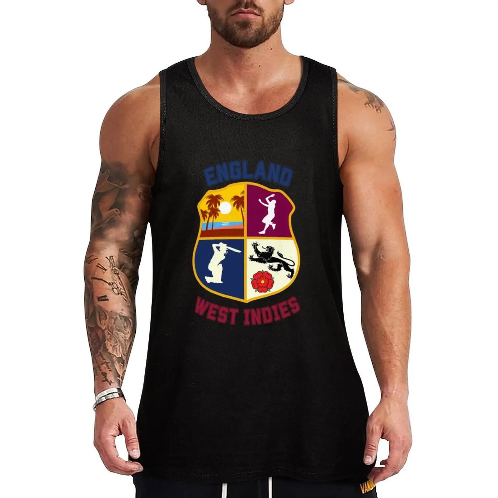 England Cricket Christmas Tour West Indies 2023 Tank Top Cotton Tank Top Soft Casual Sleeveless Shirt