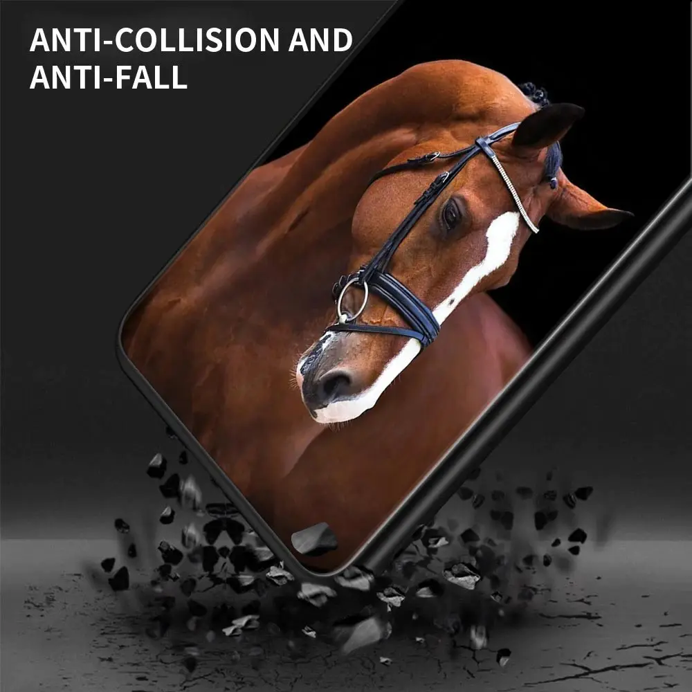 Animal Galloping Horse Girl Drawing Case For Samsung Galaxy A14 A32 4G A33 5G Case A13 A23 A31 A02 A03 A24 Soft Silicone Covers