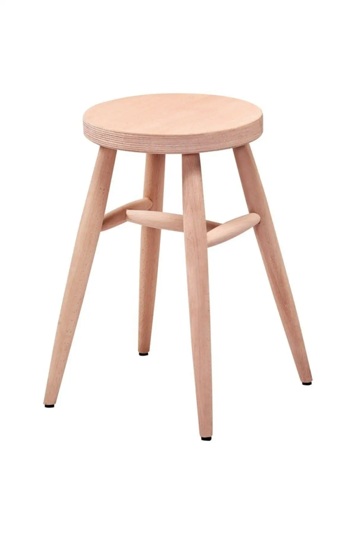 Wooden Round Stool unpainted raw wooden stool chair