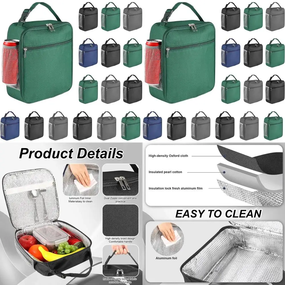 

Bulk Insulated Reusable Lunch Bags, Perfect for Men & Women, Ideal for Office, Beach, Travel in Assorted Colors