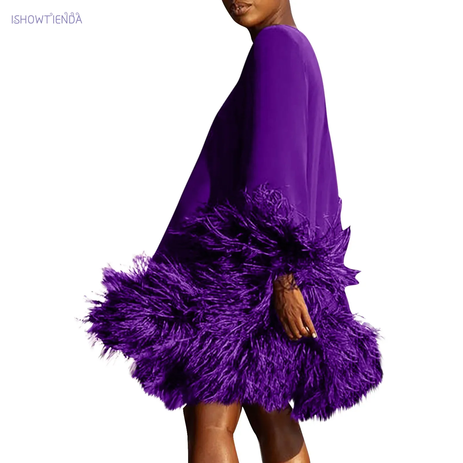 Feather Fur Patchwork Mini Dress Elegant Party Long Sleeve Dress Autumn Winter Women Sexy Personality Y2k 2024 Solid Vestidos - AliExpress 200000345 Feather Fur Patchwork Mini Dress Elegant Party Long Sleeve Dress Autumn Winter Women Sexy Personality Y2k 2024 Solid Vestidos - AliExpress 200000345