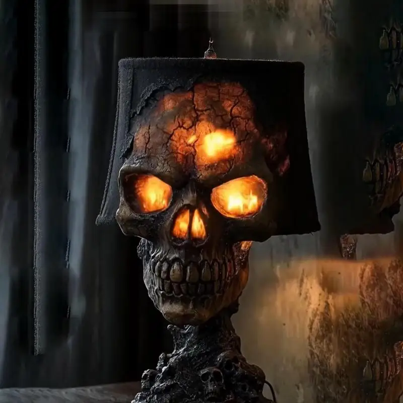 

Skeleton Lamp Halloween Lamp Spooky Desk Decor Skeleton Halloween Decorations Ambient Lighting Night Light Desktop Accessories