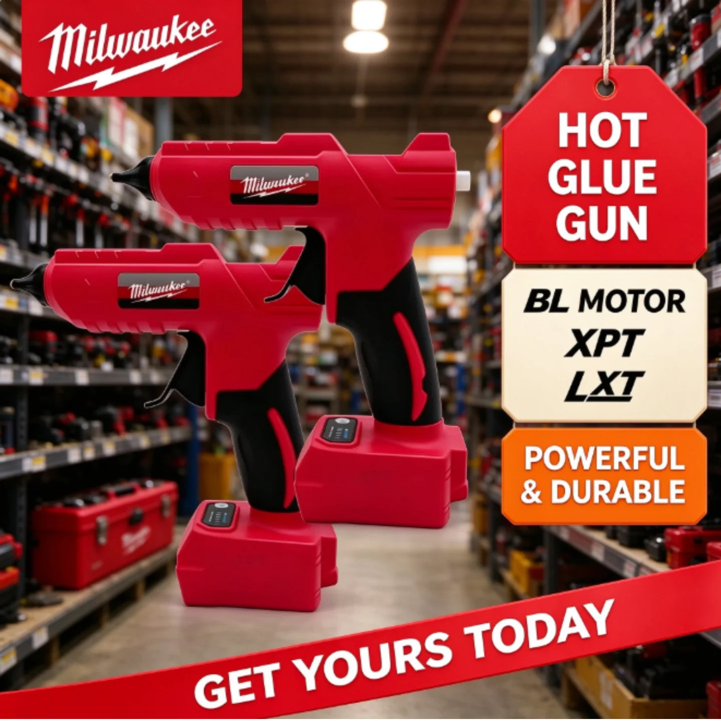 Hot Melt Glue Gun Cordless - Pistola de cola quente portátil sem