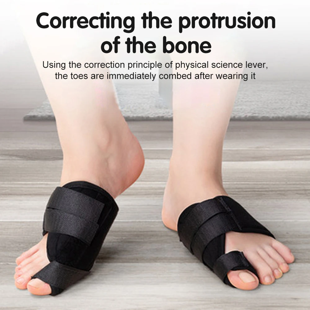 1 Paar Verstelbare Zachte Bunion Spalken Brace Grote Teen Stijltangen Afscheiders Teen Bretels Teen Correctie Spalk