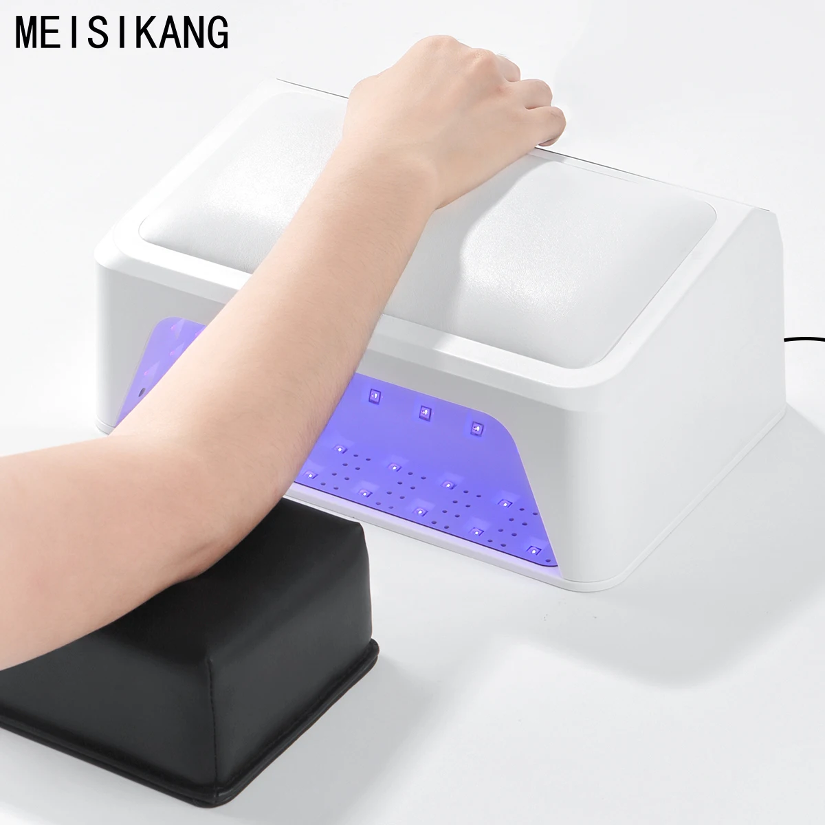 72W Nail Lamp with Hand Pillow 2-in-1 UV LED Nail Lamp Professional UV Lamp For Nails Manicure Pedicure for Salon or Home Use