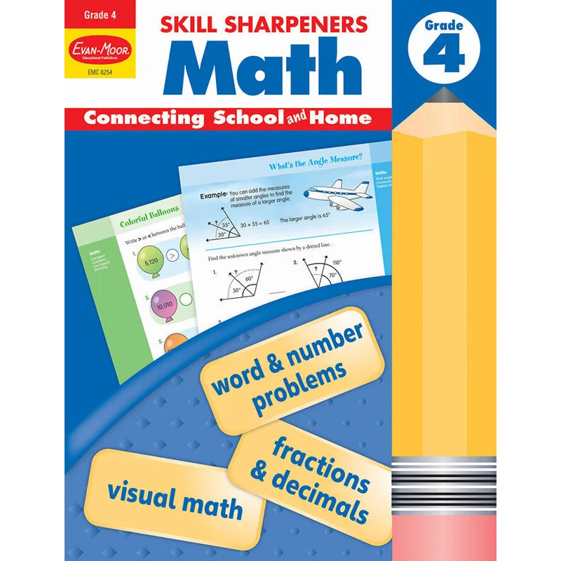 

Точилки для навыков Math, класс 4, 2021, пересмотренное издание EvanMoor EvanMoor, 9781629389899 Книга