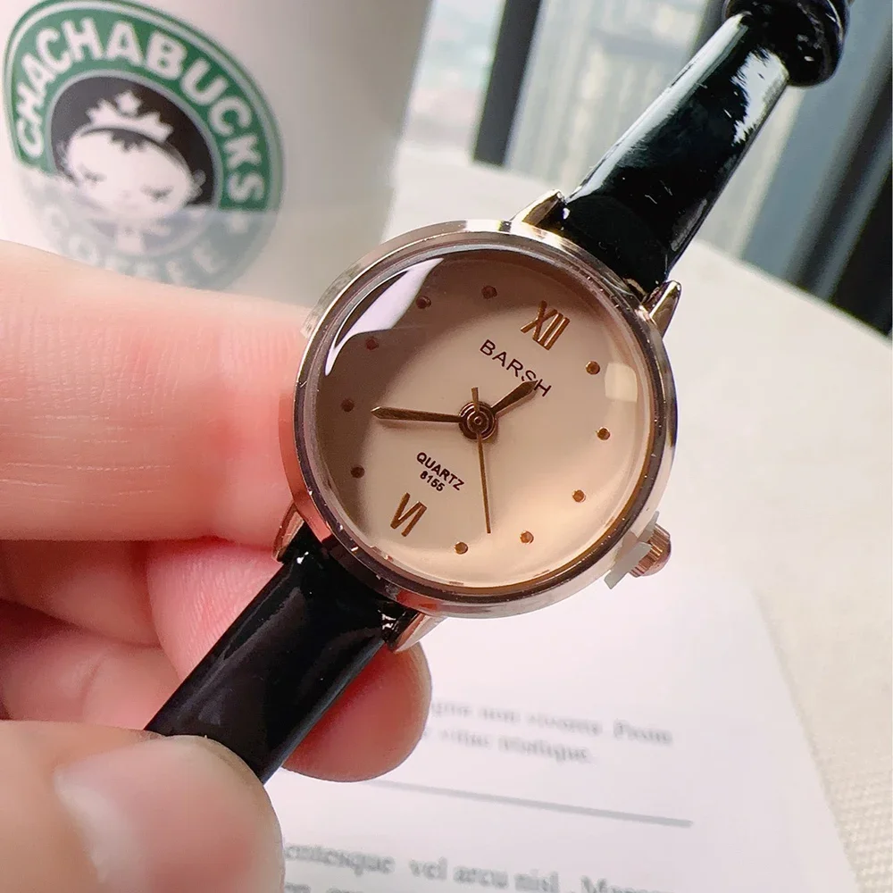 

New Fashion Women's Quartz Watch Simple Style Round Small Dial All-match Light Luxury Watches for Women Girlfriend Gifts