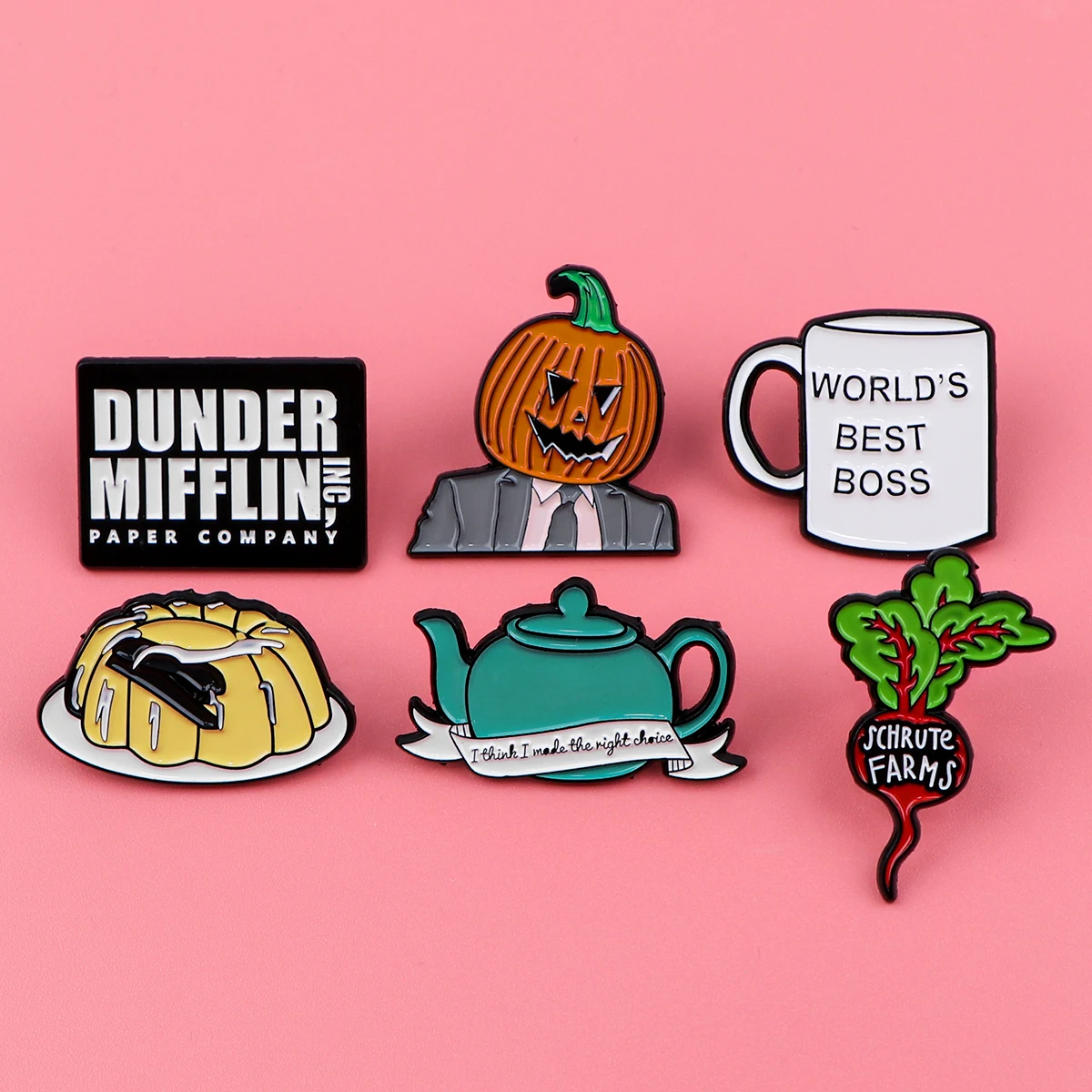 Office TV SHOW Enamel Pin Brooches for Women Men Lapel Pins Badges on Backpack Clothing Accessories Fashion Jewelry Friends Gift
