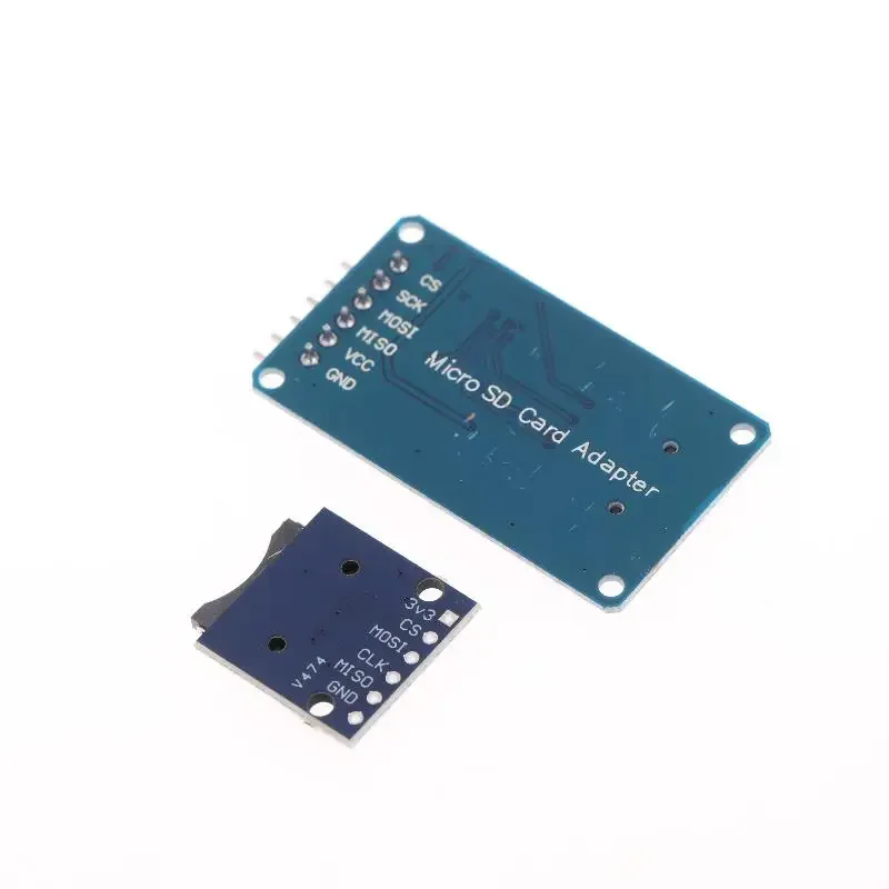 Interfacce SPI del modulo lettore di schede Mini TF da 2 pezzi con chip convertitore di livello 5 V/3,3 V per KIT fai da te