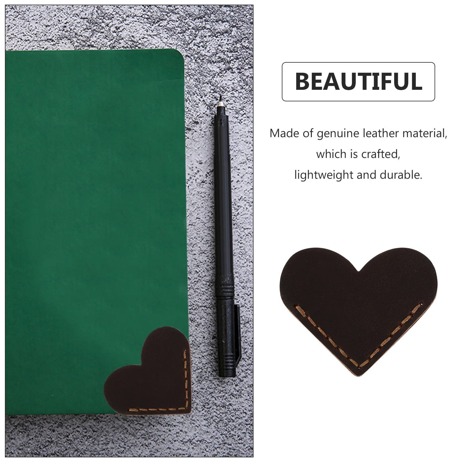 

Heart Shaped Bookmarks Page Corner Protector Retro Style Gift For Students School Supplies Craft