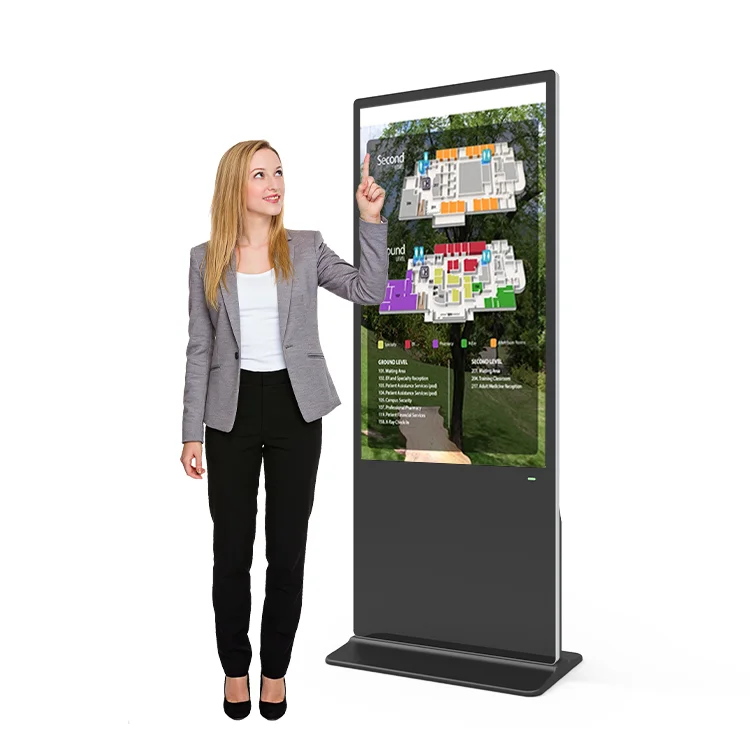 Hot Sale Stand Smart Capacitive Touch Screen Display Electronic Digital Signage Advertising Totem for Shopping Mall