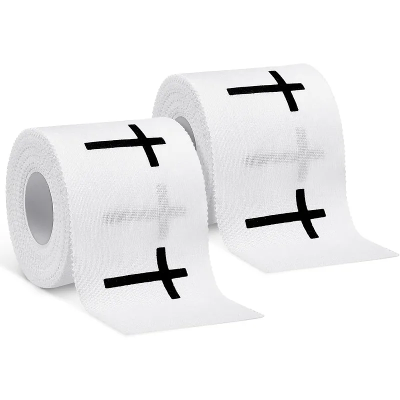 2 Rolls Athletic Tape, Sports Tape for Injuries, Rigid, Easy Tear Medical Tape, Wrist Tape, No Sticky Residue | Secure Ankle
