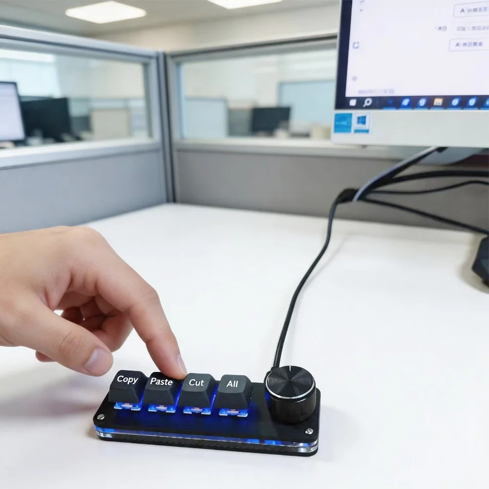 The Mini Custom Keyboard Can Be Easily Edited. Just Click Once And It's Done Quickly. Innovate A New Concept For Keyboards