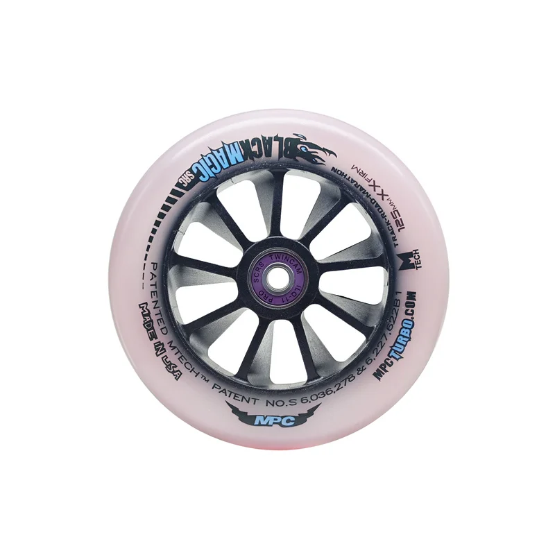 Originele MPC Black Magic XXFirm 125 mm inline schaatswielen met dual-core 2-lagen duurzaam PU XXF 87A buitenroller 6 stuks