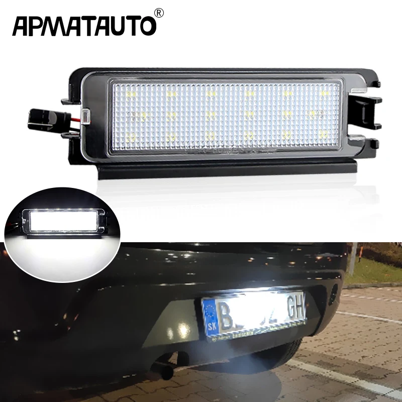 Фотосессия для Dacia Sandero II 2013-UP Logan II 2013-UP, белая, CANbus, номерной знак в сборе, 1 шт., 12 В