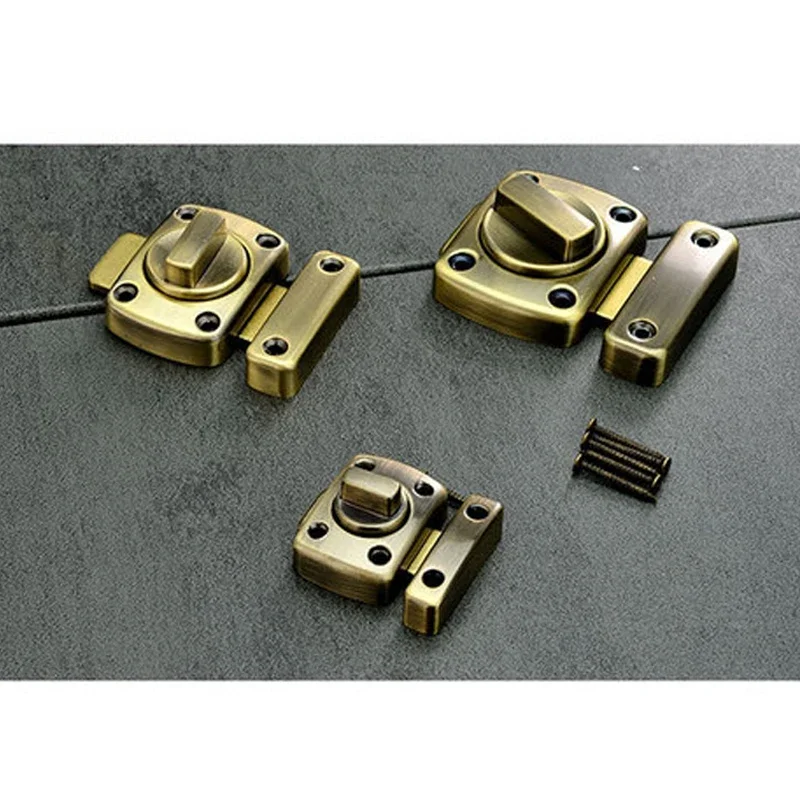 Universal Tür Riegel Tor Riegel Sicherheit Schiebetür Schloss Tür Riegel Zink-legierung Mit Schrauben Riegel